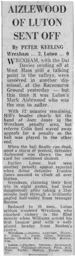 Match Report: Wrexham vs Luton Town FC (7th May 1979)