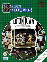Programme: Bristol Rovers vs Luton Town FC (21st Aug 1979)