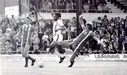 Ricky Hill fights through the Orient rearguard