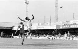 Ricky Hill getting a push in the back