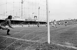 David Moss opens the scoring from an early spot kick