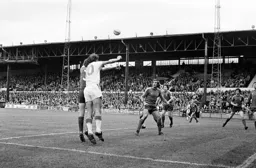 Bob Hatton on his own in the box