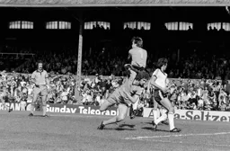 Mike Saxby beaten by keeper