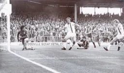 Bob Hatton nets the Town's goal