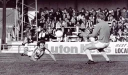 A spectacular effort from Bob Hatton goes wide