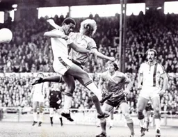 Brian Stein is unable to get a touch to the ball