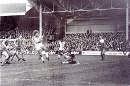 An effort from Paul Price is ruled out for offside