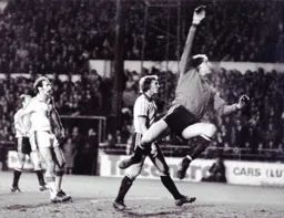 Bob Hatton watches as a cross drifts over the bar
