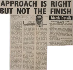 Match Report: Wrexham vs Luton Town FC (15th Dec 1979)