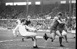 Mike Saxby causing mayhem in the box