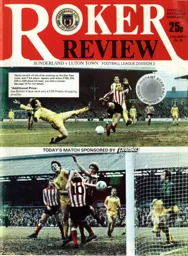 Programme: Sunderland vs Luton Town FC (23rd Feb 1980)