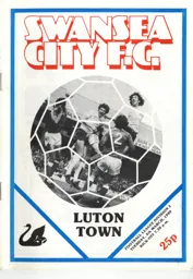 Programme: Swansea City vs Luton Town FC (4th Mar 1980)
