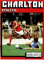 Programme: Charlton Athletic vs Luton Town FC (4th Apr 1980)