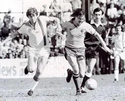 Alan West lays the ball off