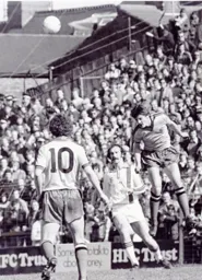 Bob Hatton watches as the ball is cleared
