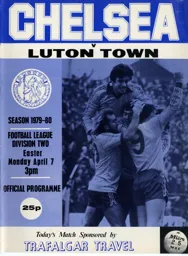 Programme: Chelsea vs Luton Town FC (7th Apr 1980)