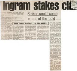 Match Report: Luton Town FC vs Reading (2nd Sep 1980)