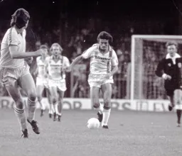 Raddy Antic advances with the ball