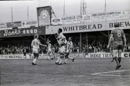 Ricky Hill celebrates just before the final whistle