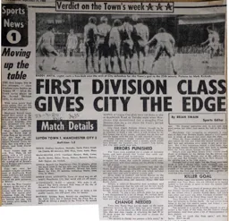 Match Report: Luton Town FC vs Manchester City (23rd Sep 1980)