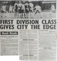 Match Report: Luton Town FC vs Manchester City (23rd Sep 1980)