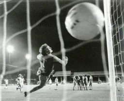 A free-kick from Raddy Antic hits the back of the net