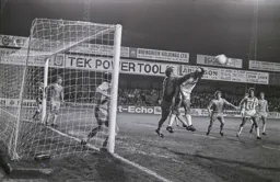 Brian Stein has the ball punched off his head