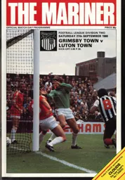 Programme: Grimsby Town vs Luton Town FC (27th Sep 1980)