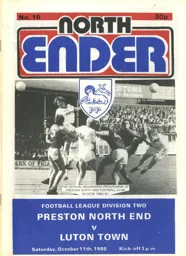 Programme: Preston North End vs Luton Town FC (11th Oct 1980)