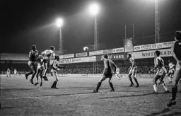 Mal Donaghy heads for goal
