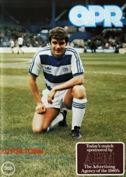 Programme: Queens Park Rangers vs Luton Town FC (8th Nov 1980)
