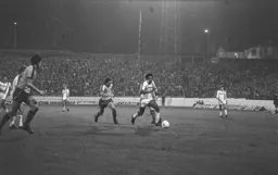 Ricky Hill moves clear of the defence