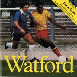 Programme: Watford vs Luton Town FC (11th Nov 1980)