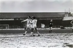 Ricky Hill celebrates with Kirk Stephens