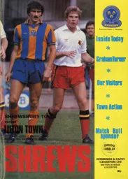 Programme: Shrewsbury Town vs Luton Town FC (19th Dec 1980)
