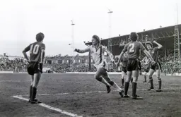 Paul Proce turns to celebrate