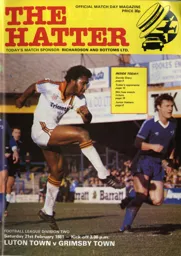 Programme: Luton Town FC vs Grimsby Town (21st Feb 1981)