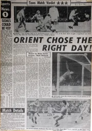 Match Report: Orient vs Luton Town FC (1st Mar 1981)