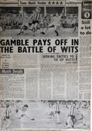 Match Report: Notts County vs Luton Town FC (7th Mar 1981)