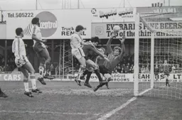 Steve White heads the second