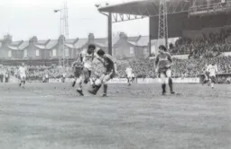 Ricky Hill shoots from the edge of the box