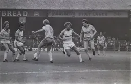 Kirk Strphens misses out on the ball