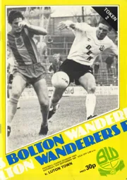 Programme: Bolton Wanderers vs Luton Town FC (5th Sep 1981)