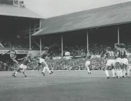 David Moss fires in a free-kick