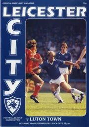 Programme: Leicester City vs Luton Town FC (19th Sep 1981)