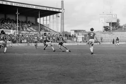 Steve White sees his shot from the edge of the box crash into the net