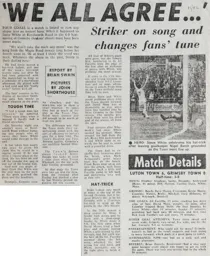 Match Report: Luton Town FC vs Grimsby Town (17th Oct 1981)