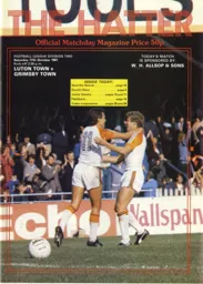 Programme: Luton Town FC vs Grimsby Town (17th Oct 1981)