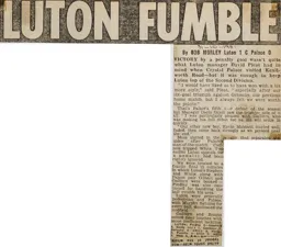 Match Report: Luton Town FC vs Crystal Palace (31st Oct 1981)