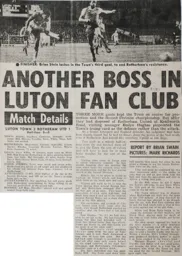 Match Report: Luton Town FC vs Rotherham United (28th Nov 1981)